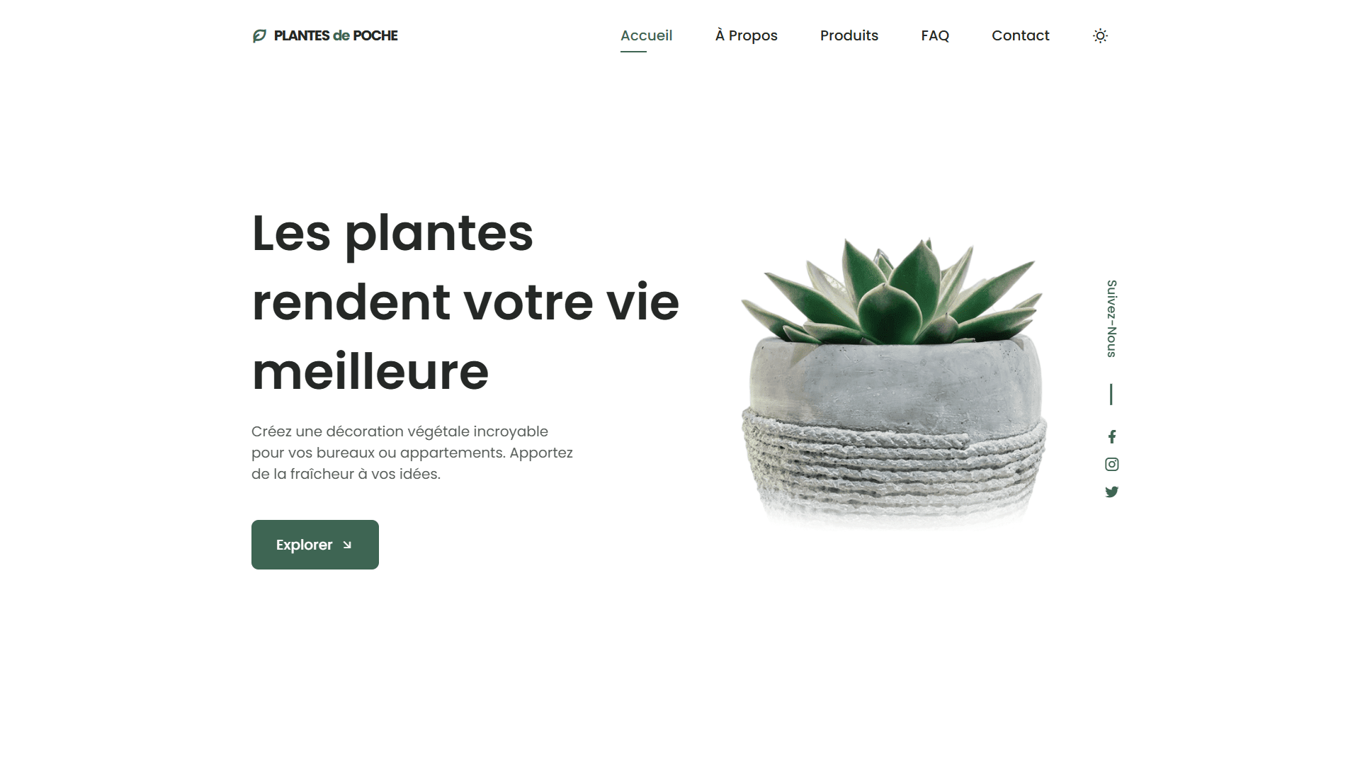 Plantes de Poche